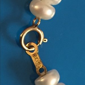 Natural potato pearls bracelet